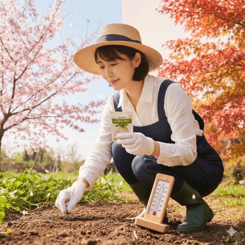 大根の種まき時期と気温