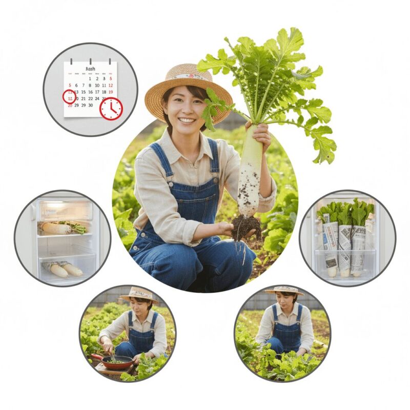 大根の収穫時期