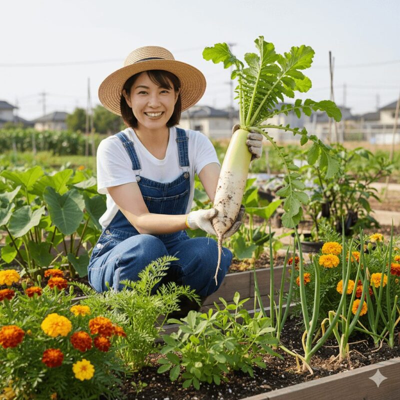 大根のコンパニオンプランツ