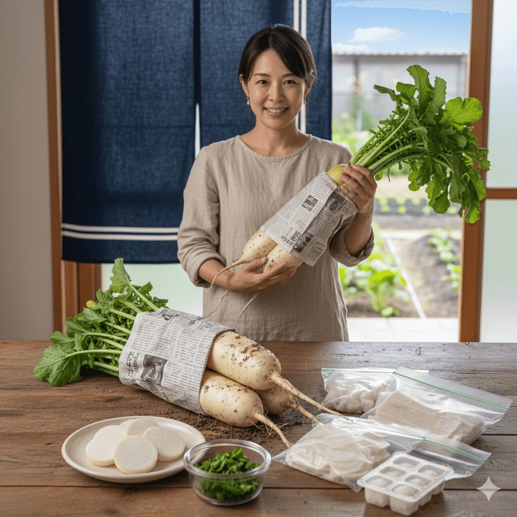収穫した大根の保存方法