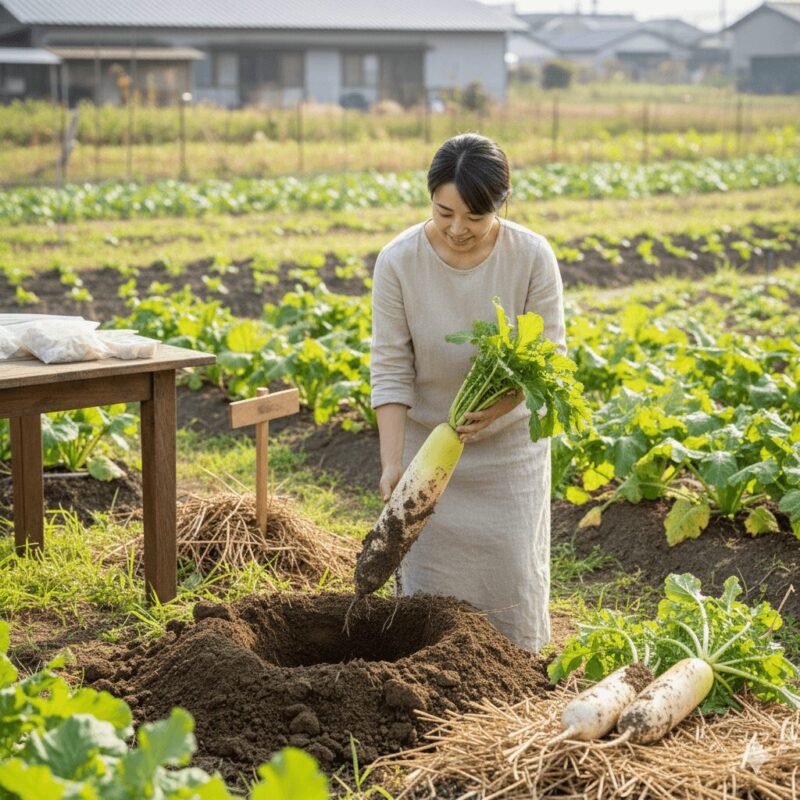 収穫した大根の保存方法