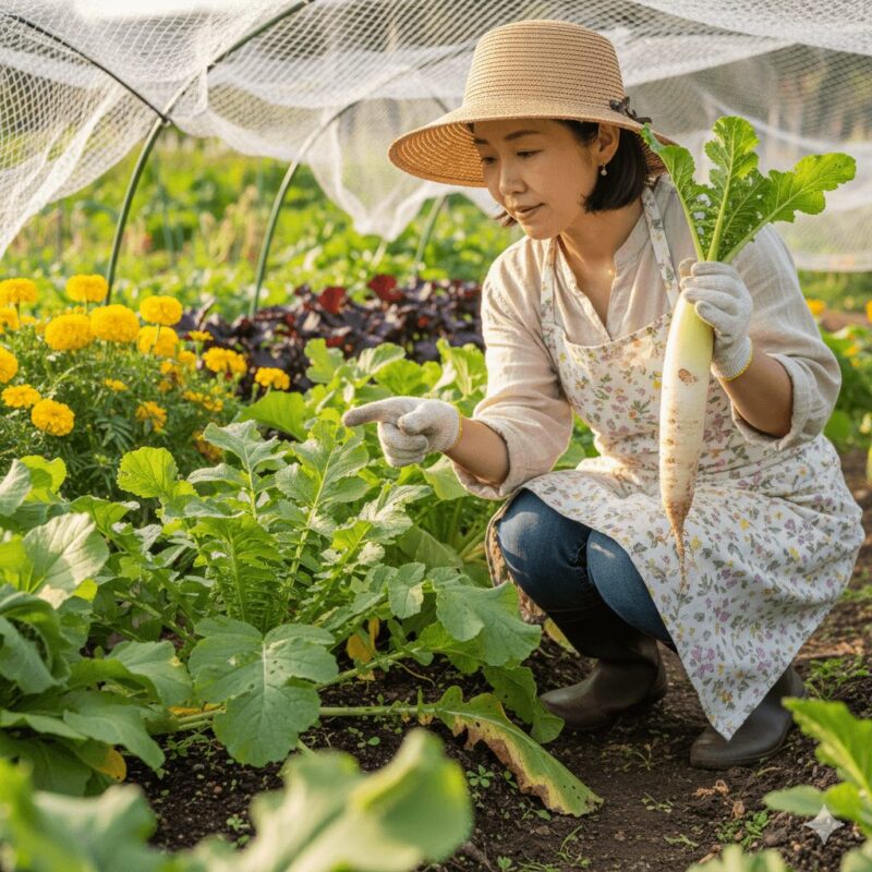 大根の虫食いを防ぐ害虫駆除