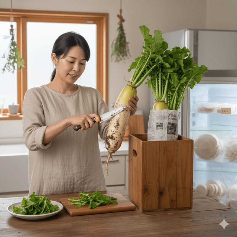 収穫した大根の保存方法